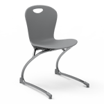 Virco ZCANT18 - Zuma Series Cantilevered Legged Ergonomic Chair, Contoured Seat/Back - 18