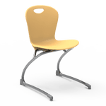 Virco ZCANT18 - Zuma Series Cantilevered Legged Ergonomic Chair, Contoured Seat/Back - 18