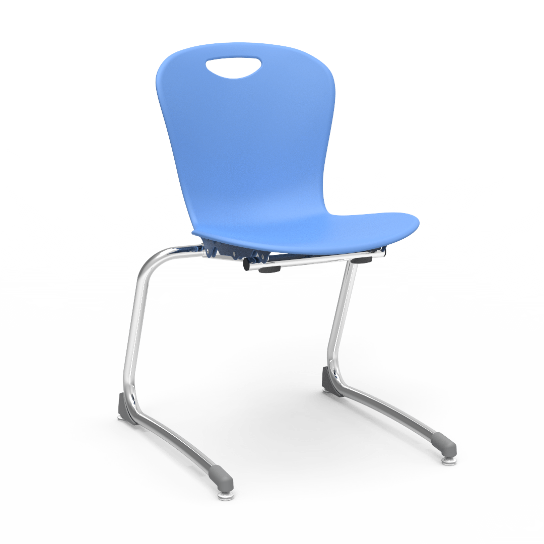 Virco ZSTCANT18 - Zuma Series Stacking Cantilever Chair, 18" Seat Height, 5th Grade - Adult (Virco ZSTCANT18) - SchoolOutlet