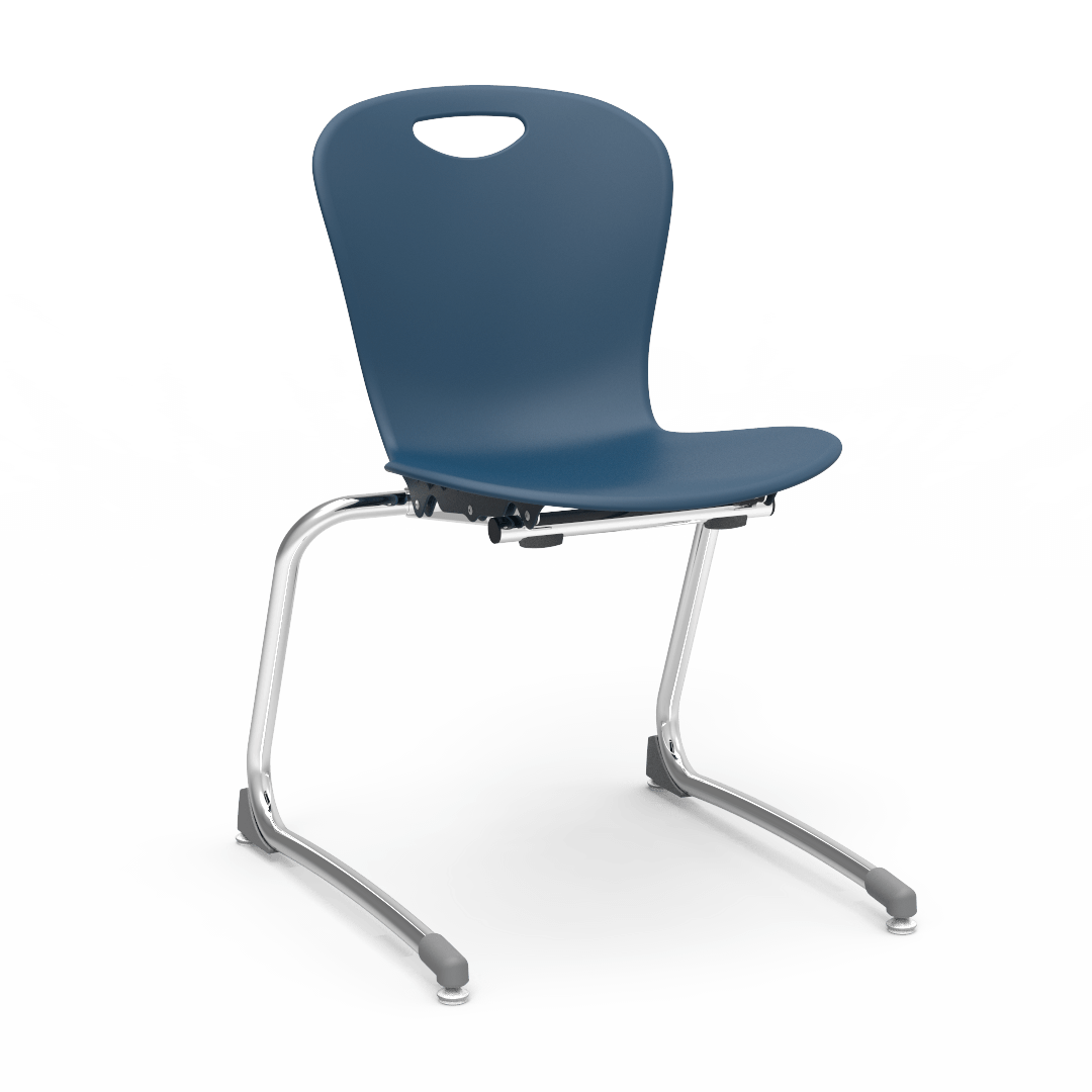 Virco ZSTCANT18 - Zuma Series Stacking Cantilever Chair, 18" Seat Height, 5th Grade - Adult (Virco ZSTCANT18) - SchoolOutlet