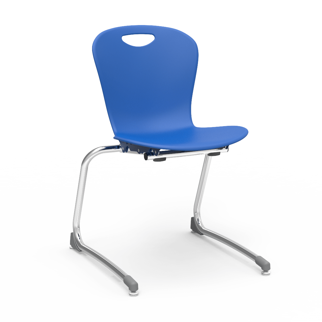 Virco ZSTCANT18 - Zuma Series Stacking Cantilever Chair, 18" Seat Height, 5th Grade - Adult (Virco ZSTCANT18) - SchoolOutlet