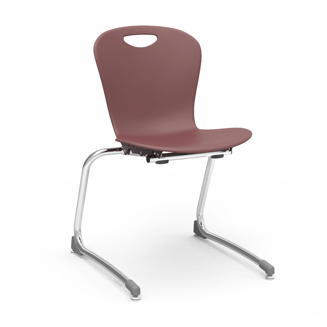 Virco ZSTCANT18 - Zuma Series Stacking Cantilever Chair, 18" Seat Height, 5th Grade - Adult (Virco ZSTCANT18) - SchoolOutlet