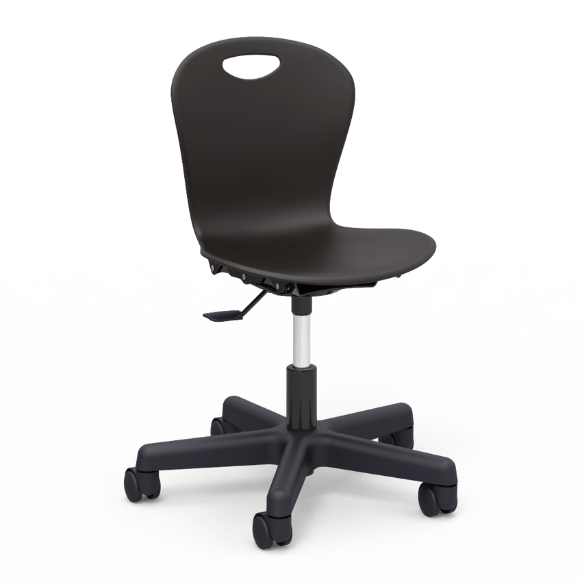 Virco ZTASK15 - Zuma Series Mobile Task Chair with Wheels - Seat adjusts 14" - 17" (Virco ZTASK15) - SchoolOutlet