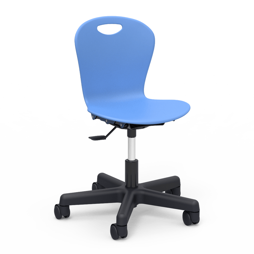 Virco ZTASK15 - Zuma Series Mobile Task Chair with Wheels - Seat adjusts 14" - 17" (Virco ZTASK15) - SchoolOutlet