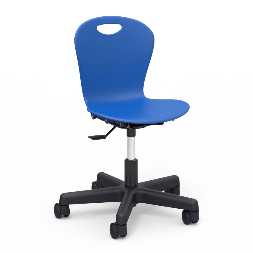 Virco ZTASK15 - Zuma Series Mobile Task Chair with Wheels - Seat adjusts 14" - 17" (Virco ZTASK15) - SchoolOutlet