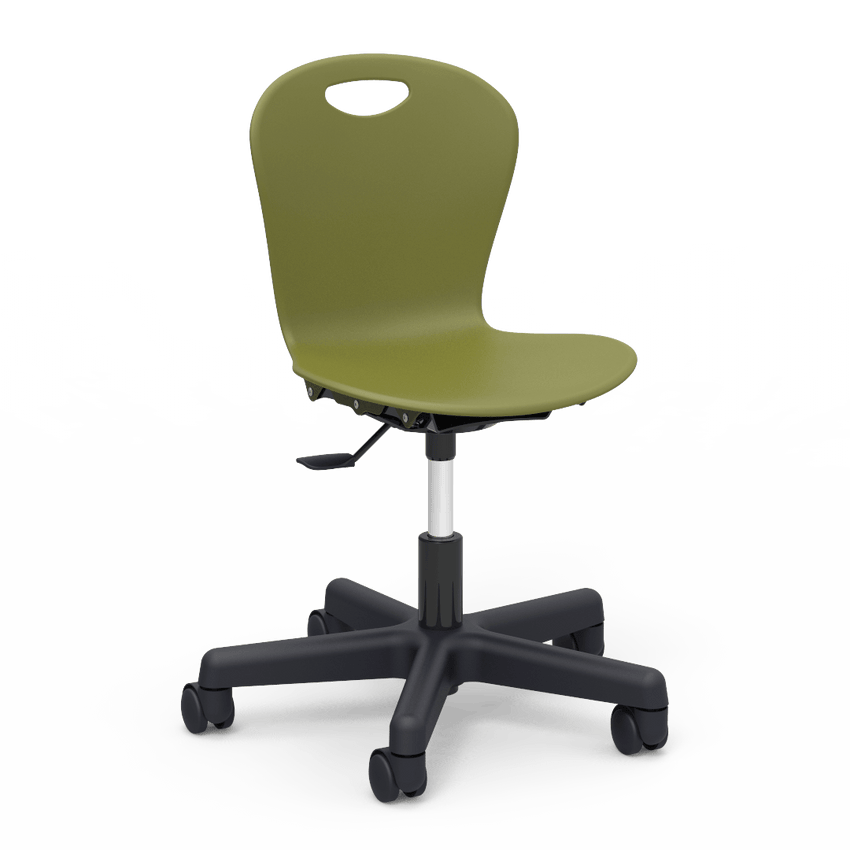 Virco ZTASK15 - Zuma Series Mobile Task Chair with Wheels - Seat adjusts 14" - 17" (Virco ZTASK15) - SchoolOutlet
