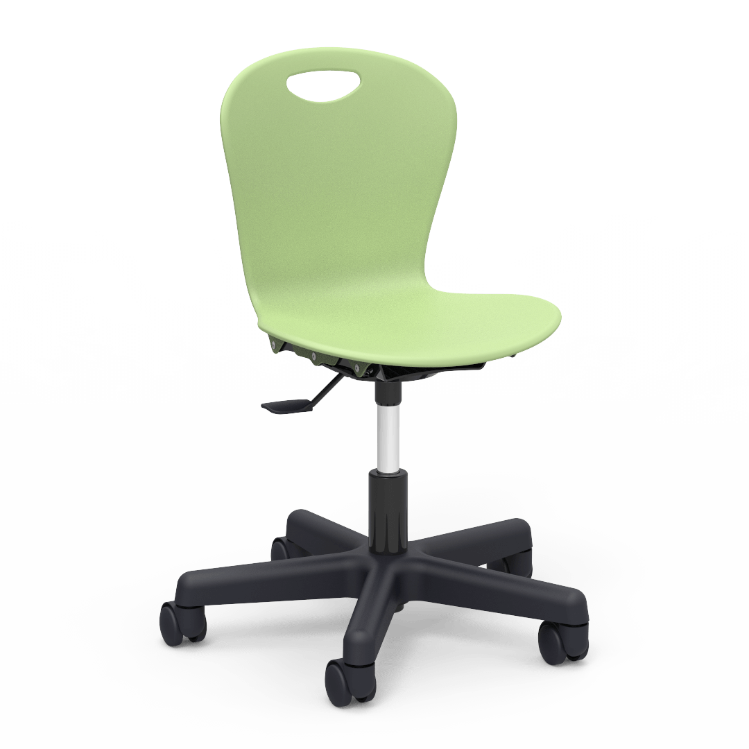 Virco ZTASK15 - Zuma Series Mobile Task Chair with Wheels - Seat adjusts 14" - 17" (Virco ZTASK15) - SchoolOutlet