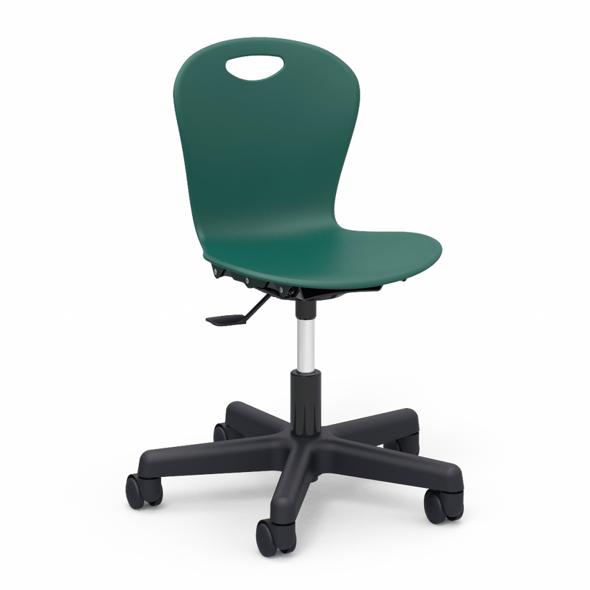 Virco ZTASK15 - Zuma Series Mobile Task Chair with Wheels - Seat adjusts 14" - 17" (Virco ZTASK15) - SchoolOutlet