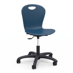 Virco ZTASK18 Mobile Student Task Chair for Training Rooms, Computer Labs, Schools & Classrooms, Adjustable Heigh