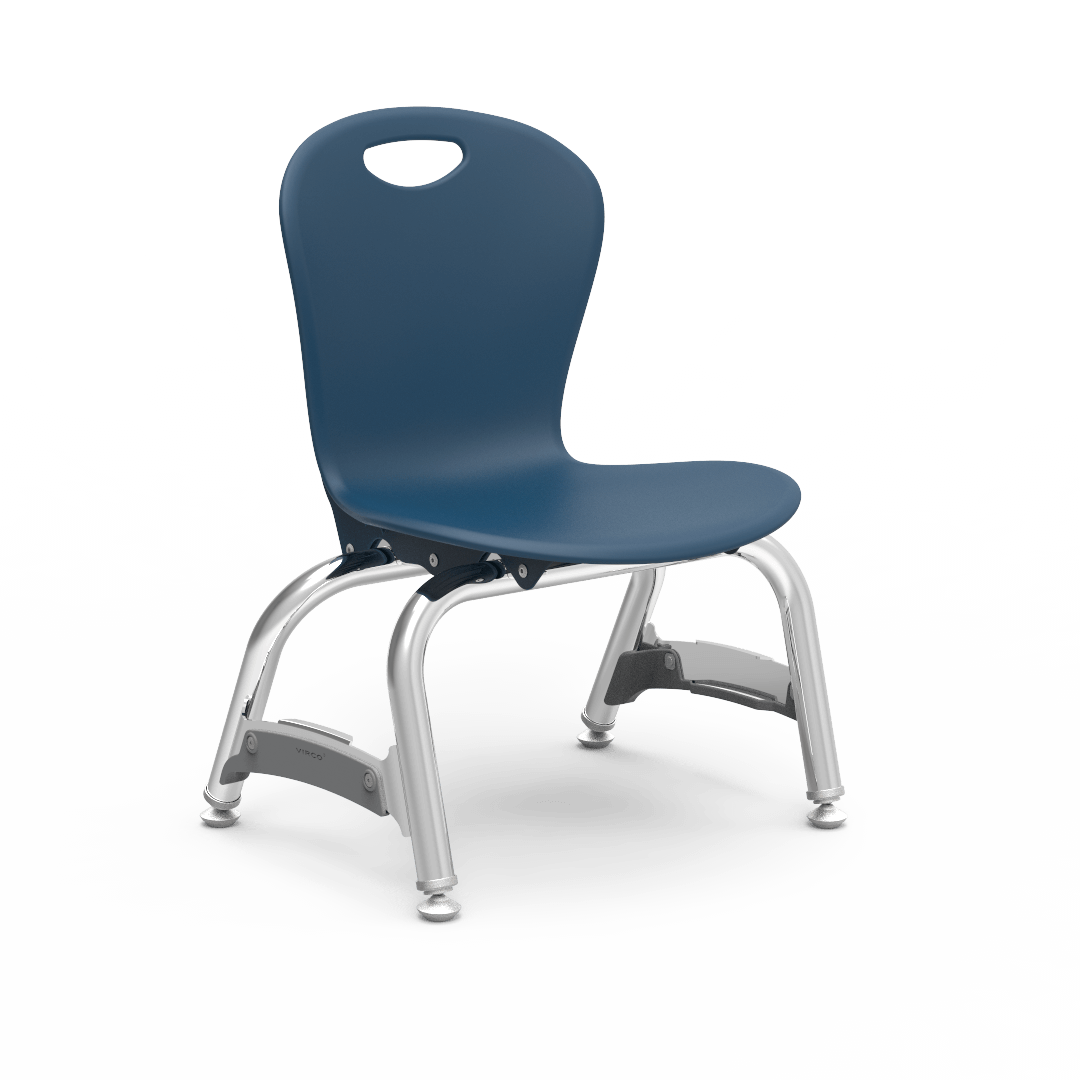 Virco ZU410 - Zuma Series 4-Legged Ergonomic Stack Chair, Contoured Seat/Back - 10" Seat Height (Virco ZU410) - SchoolOutlet