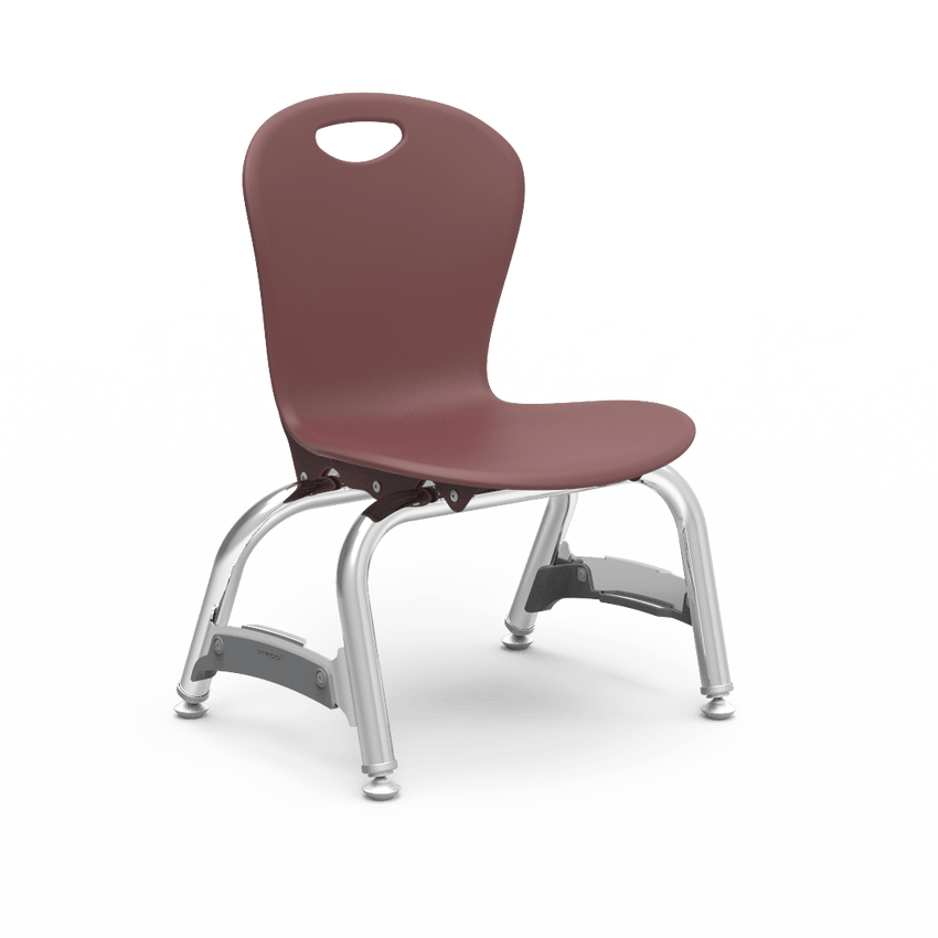 Virco ZU410 - Zuma Series 4-Legged Ergonomic Stack Chair, Contoured Seat/Back - 10" Seat Height (Virco ZU410) - SchoolOutlet