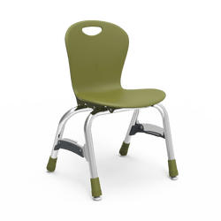 Virco ZU413 - Zuma Series 4-Legged Ergonomic Stack Chair, Contoured Seat/Back - 13" Seat Height (Virco ZU413)