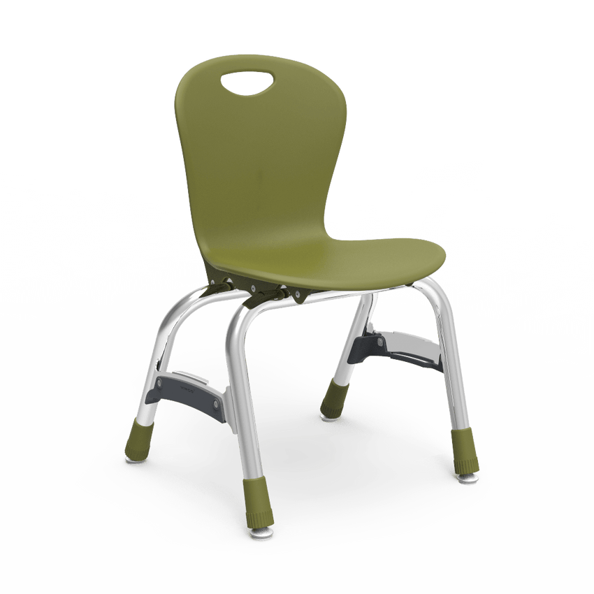 Virco ZU413 - Zuma Series 4-Legged Ergonomic Stack Chair, Contoured Seat/Back - 13" Seat Height (Virco ZU413) - SchoolOutlet