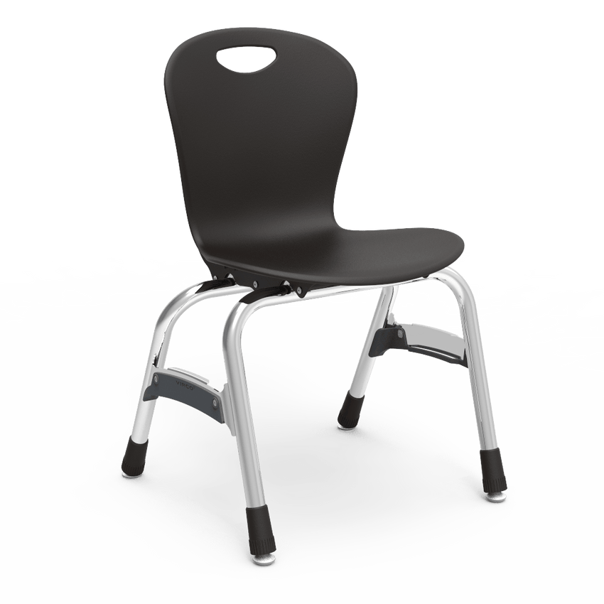 Virco ZU415 - Zuma Series 4-Legged Ergonomic Stack Chair, Contoured Seat/Back - 15" Seat Height (Virco ZU415) - SchoolOutlet