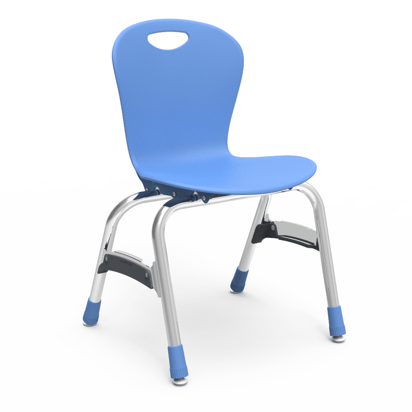 Virco ZU415 - Zuma Series 4-Legged Ergonomic Stack Chair, Contoured Seat/Back - 15" Seat Height (Virco ZU415) - SchoolOutlet