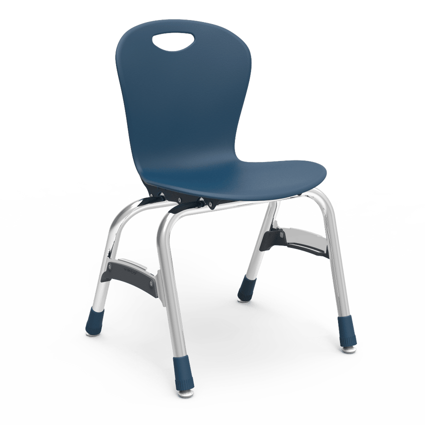Virco ZU415 - Zuma Series 4-Legged Ergonomic Stack Chair, Contoured Seat/Back - 15" Seat Height (Virco ZU415) - SchoolOutlet