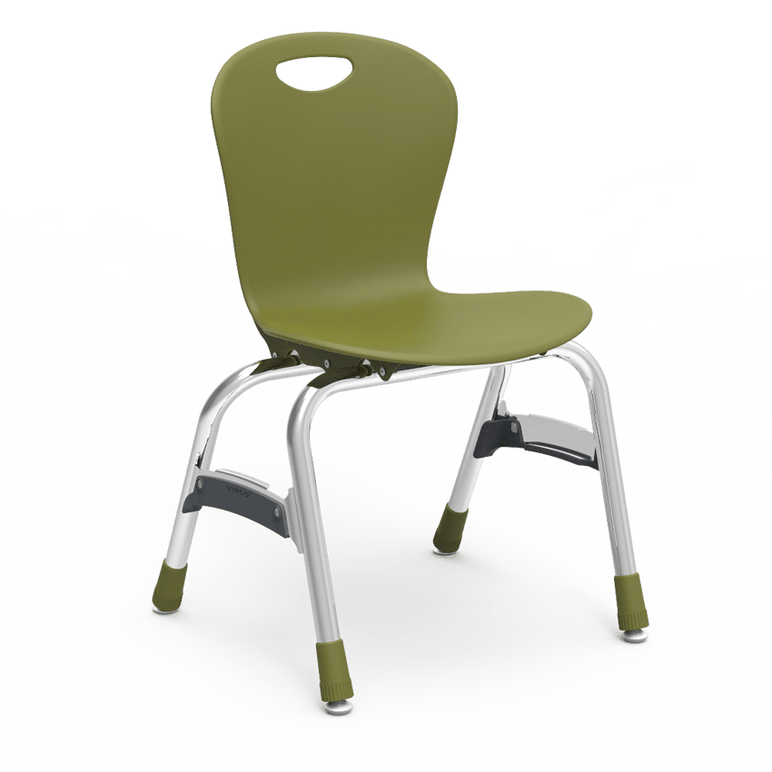 Virco ZU415 - Zuma Series 4-Legged Ergonomic Stack Chair, Contoured Seat/Back - 15" Seat Height (Virco ZU415) - SchoolOutlet