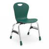 Virco ZU415 - Zuma Series 4-Legged Ergonomic Stack Chair, Contoured Seat/Back - 15