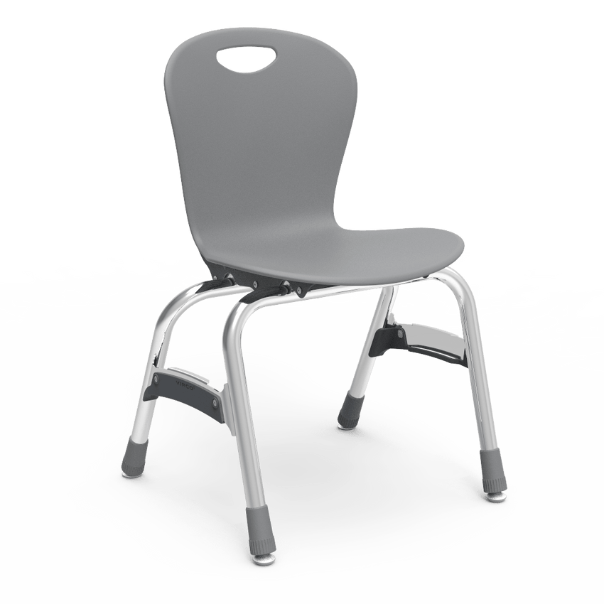 Virco ZU415 - Zuma Series 4-Legged Ergonomic Stack Chair, Contoured Seat/Back - 15" Seat Height (Virco ZU415) - SchoolOutlet