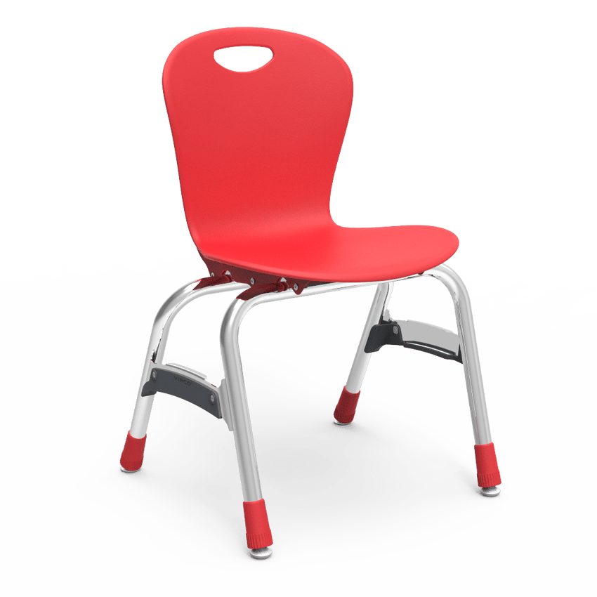 Virco ZU415 - Zuma Series 4-Legged Ergonomic Stack Chair, Contoured Seat/Back - 15" Seat Height (Virco ZU415) - SchoolOutlet