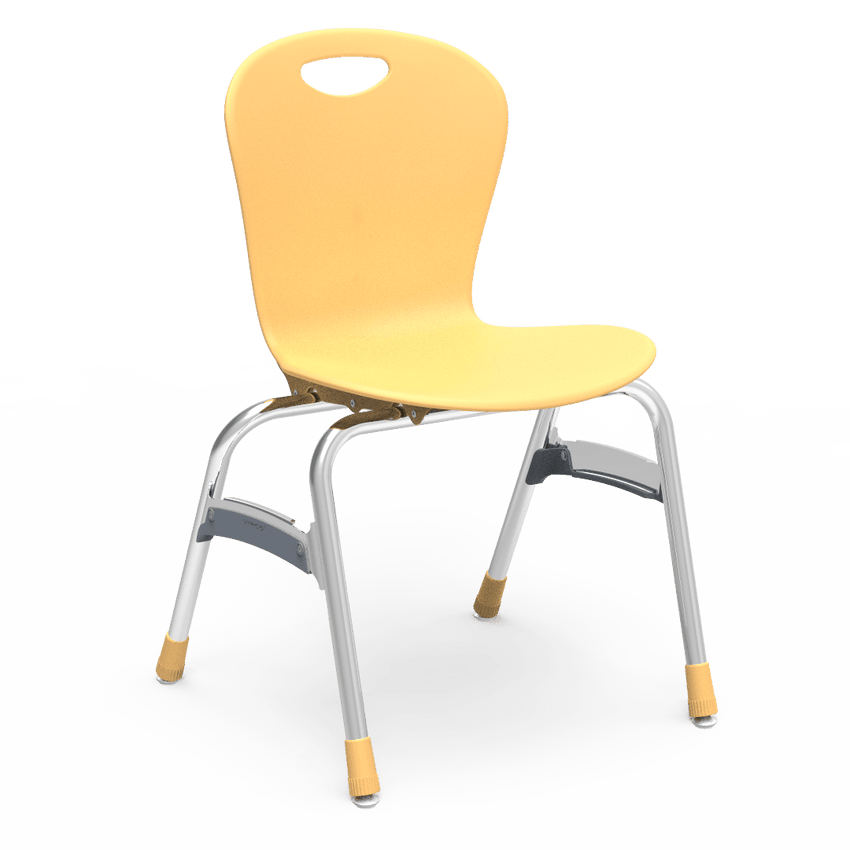 Virco ZU418 - Zuma Series 4-Legged Ergonomic Stack Chair, Contoured Seat/Back - 18" Seat Height (Virco ZU418) - SchoolOutlet