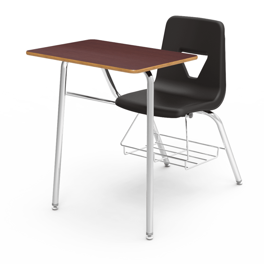 Virco 2400BR - Combo Desk with 18" Seat, 18" x 24" Laminate Top, bookrack (Virco 2400BR) - SchoolOutlet