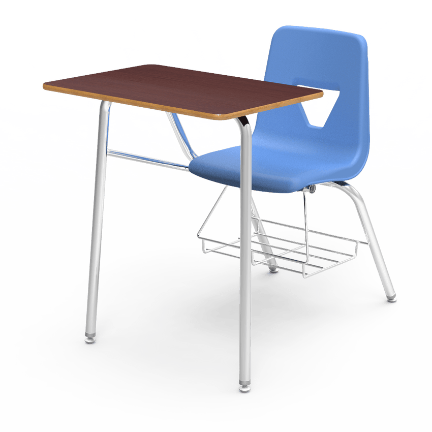 Virco 2400BR - Combo Desk with 18" Seat, 18" x 24" Laminate Top, bookrack (Virco 2400BR) - SchoolOutlet