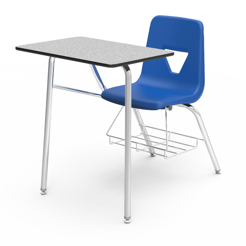 Virco 2400BR - Combo Desk with 18" Seat, 18" x 24" Laminate Top, bookrack (Virco 2400BR) - SchoolOutlet