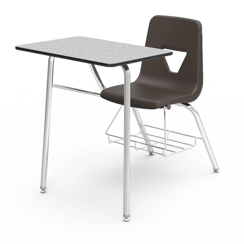 Virco 2400BR - Combo Desk with 18" Seat, 18" x 24" Laminate Top, bookrack (Virco 2400BR) - SchoolOutlet
