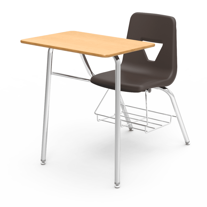 Virco 2400BR - Combo Desk with 18" Seat, 18" x 24" Laminate Top, bookrack (Virco 2400BR) - SchoolOutlet