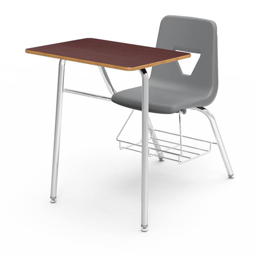 Virco 2400BR - Combo Desk with 18" Seat, 18" x 24" Laminate Top, bookrack (Virco 2400BR) - SchoolOutlet