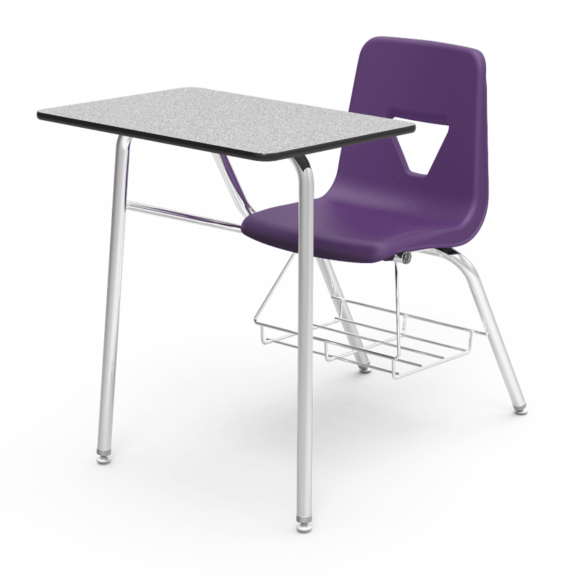 Virco 2400BR - Combo Desk with 18" Seat, 18" x 24" Laminate Top, bookrack (Virco 2400BR) - SchoolOutlet