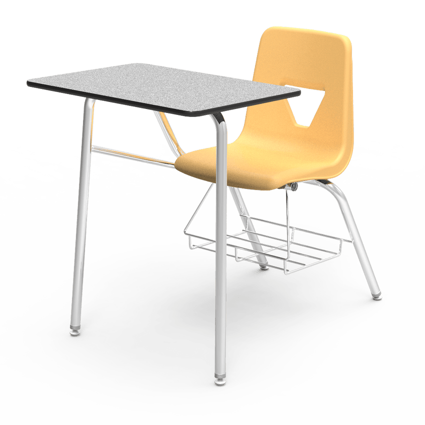 Virco 2400BR - Combo Desk with 18" Seat, 18" x 24" Laminate Top, bookrack (Virco 2400BR) - SchoolOutlet