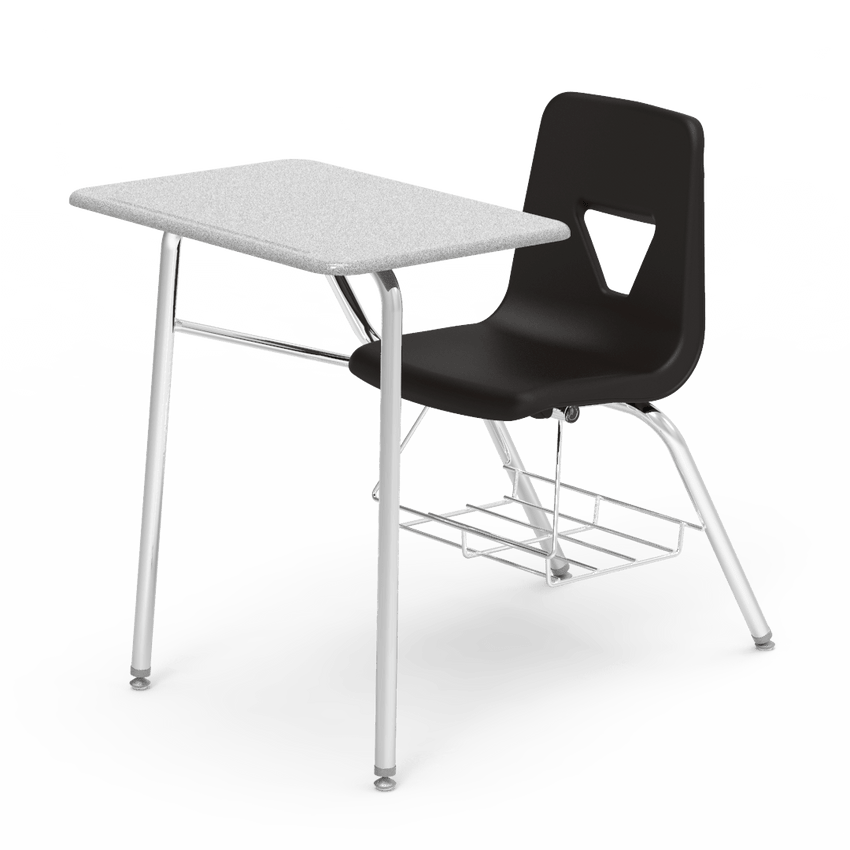2400BRM - Combo Desk with 18" Seat, 18" x 24" Hard Plastic Top, bookrack (Virco 2400BRM) - SchoolOutlet