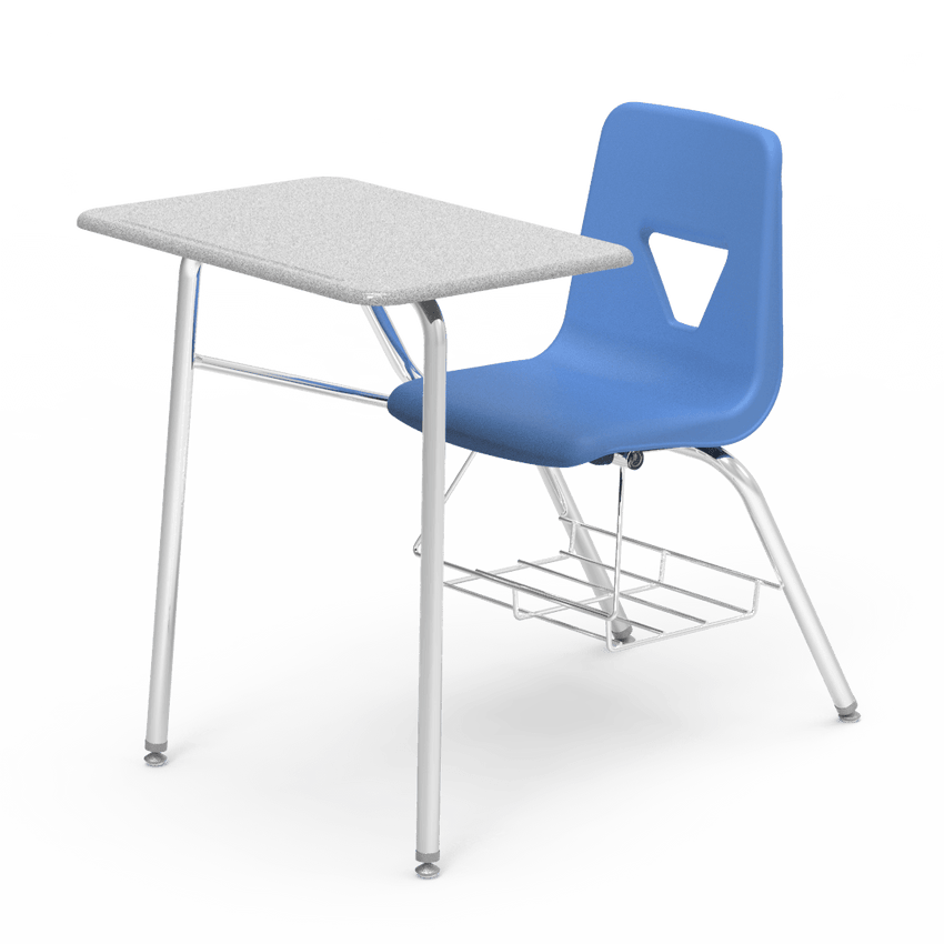 2400BRM - Combo Desk with 18" Seat, 18" x 24" Hard Plastic Top, bookrack (Virco 2400BRM) - SchoolOutlet