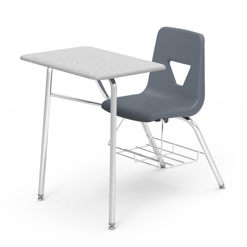2400BRM - Combo Desk with 18" Seat, 18" x 24" Hard Plastic Top, bookrack (Virco 2400BRM) - SchoolOutlet
