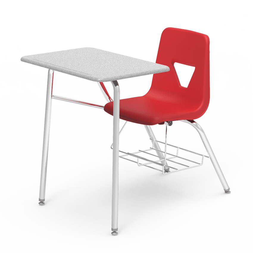 2400BRM - Combo Desk with 18" Seat, 18" x 24" Hard Plastic Top, bookrack (Virco 2400BRM) - SchoolOutlet