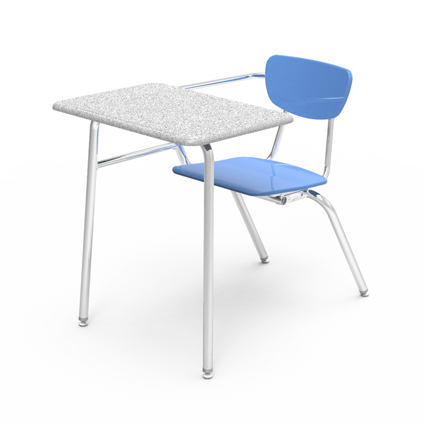Virco 3400NBRM - Combo Desk with 18" Hard Plastic Seat, 18" x 24" Hard Plastic Top, no bookrack (Virco 3400NBRM) - SchoolOutlet