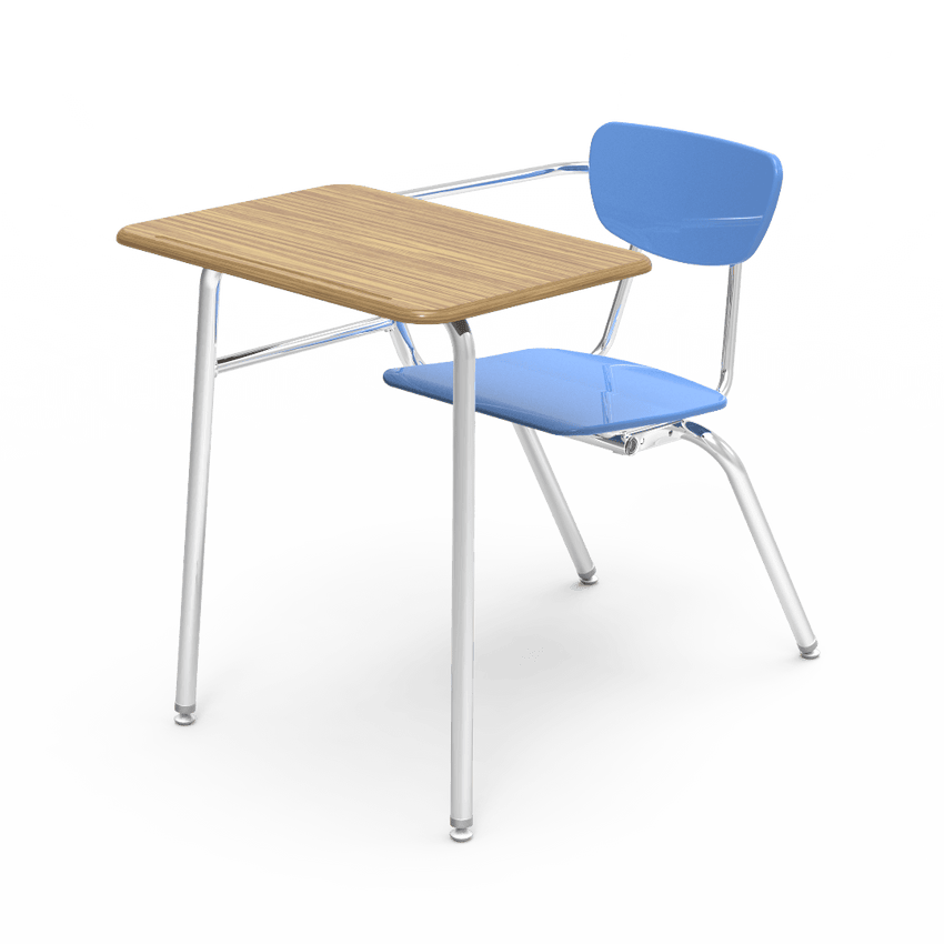 Virco 3400NBRM - Combo Desk with 18" Hard Plastic Seat, 18" x 24" Hard Plastic Top, no bookrack (Virco 3400NBRM) - SchoolOutlet