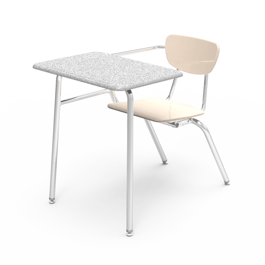 Virco 3400NBRM - Combo Desk with 18" Hard Plastic Seat, 18" x 24" Hard Plastic Top, no bookrack (Virco 3400NBRM) - SchoolOutlet