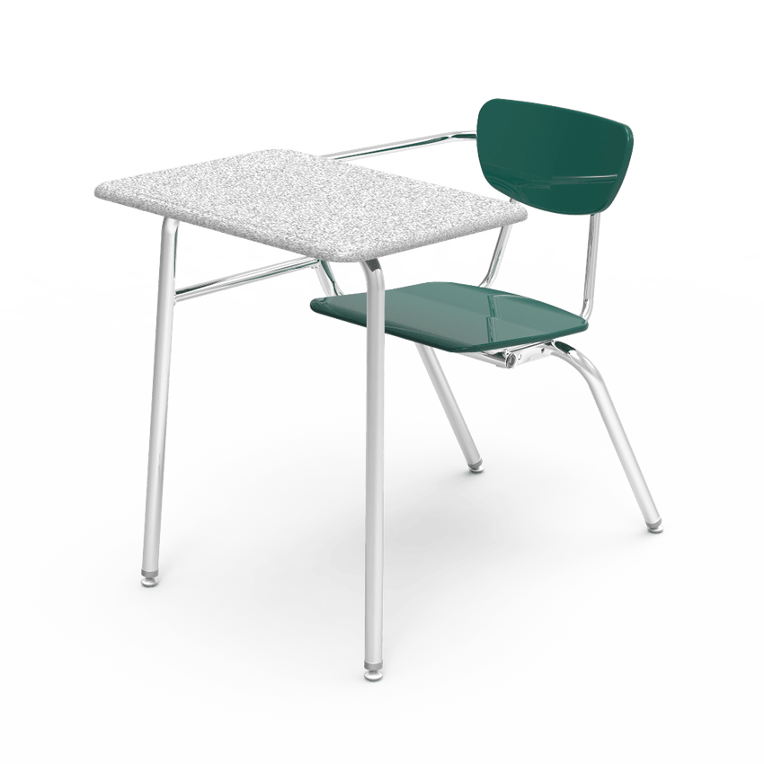 Virco 3400NBRM - Combo Desk with 18" Hard Plastic Seat, 18" x 24" Hard Plastic Top, no bookrack (Virco 3400NBRM) - SchoolOutlet
