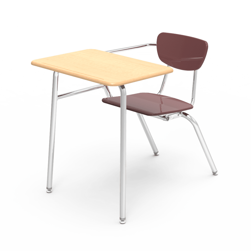 Virco 3400NBRM - Combo Desk with 18" Hard Plastic Seat, 18" x 24" Hard Plastic Top, no bookrack (Virco 3400NBRM) - SchoolOutlet