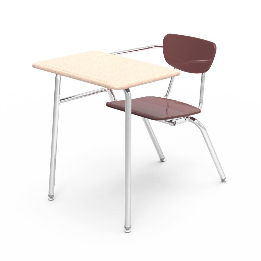 Virco 3400NBRM - Combo Desk with 18" Hard Plastic Seat, 18" x 24" Hard Plastic Top, no bookrack (Virco 3400NBRM) - SchoolOutlet