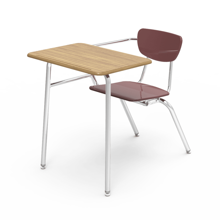 Virco 3400NBRM - Combo Desk with 18" Hard Plastic Seat, 18" x 24" Hard Plastic Top, no bookrack (Virco 3400NBRM) - SchoolOutlet