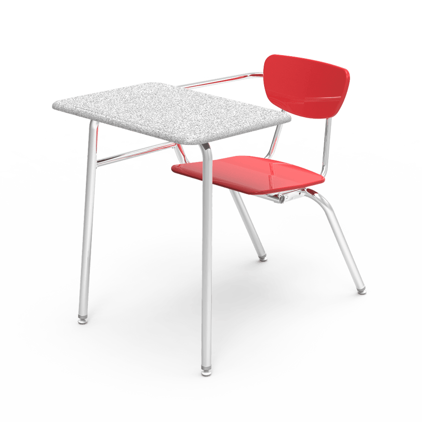 Virco 3400NBRM - Combo Desk with 18" Hard Plastic Seat, 18" x 24" Hard Plastic Top, no bookrack (Virco 3400NBRM) - SchoolOutlet
