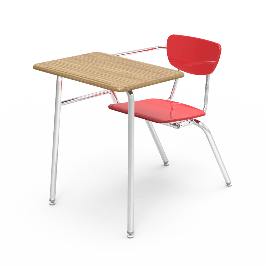 Virco 3400NBRM - Combo Desk with 18" Hard Plastic Seat, 18" x 24" Hard Plastic Top, no bookrack (Virco 3400NBRM) - SchoolOutlet