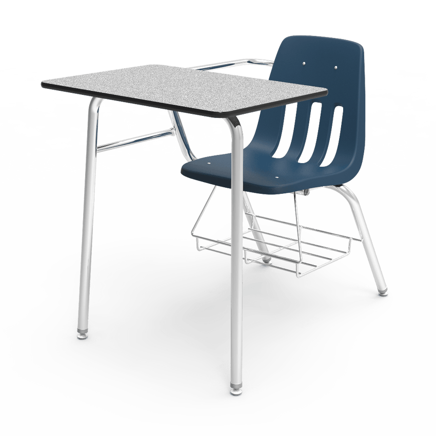 Virco 9400BR Student Combo Desk with 18" Seat, 18" x 24" High-Pressure Laminate Top, Bookrack for School and Classrooms - SchoolOutlet