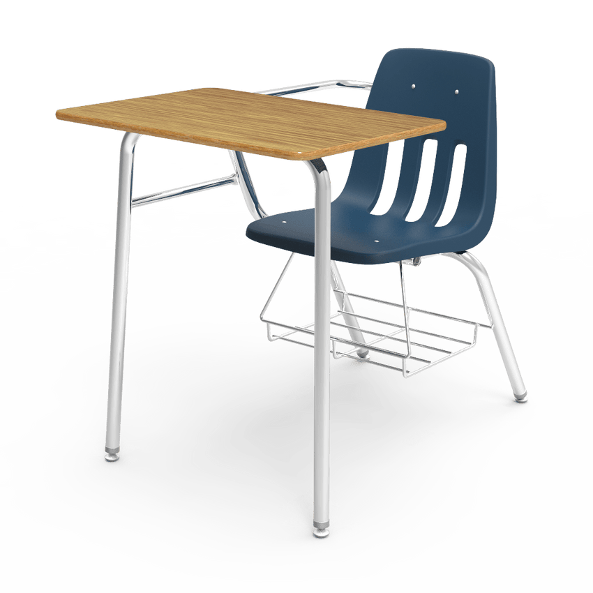 Virco 9400BR Classroom Combination Desk with Chair for Schools, 5th Grade - Adult Students - Combo Desk - SchoolOutlet