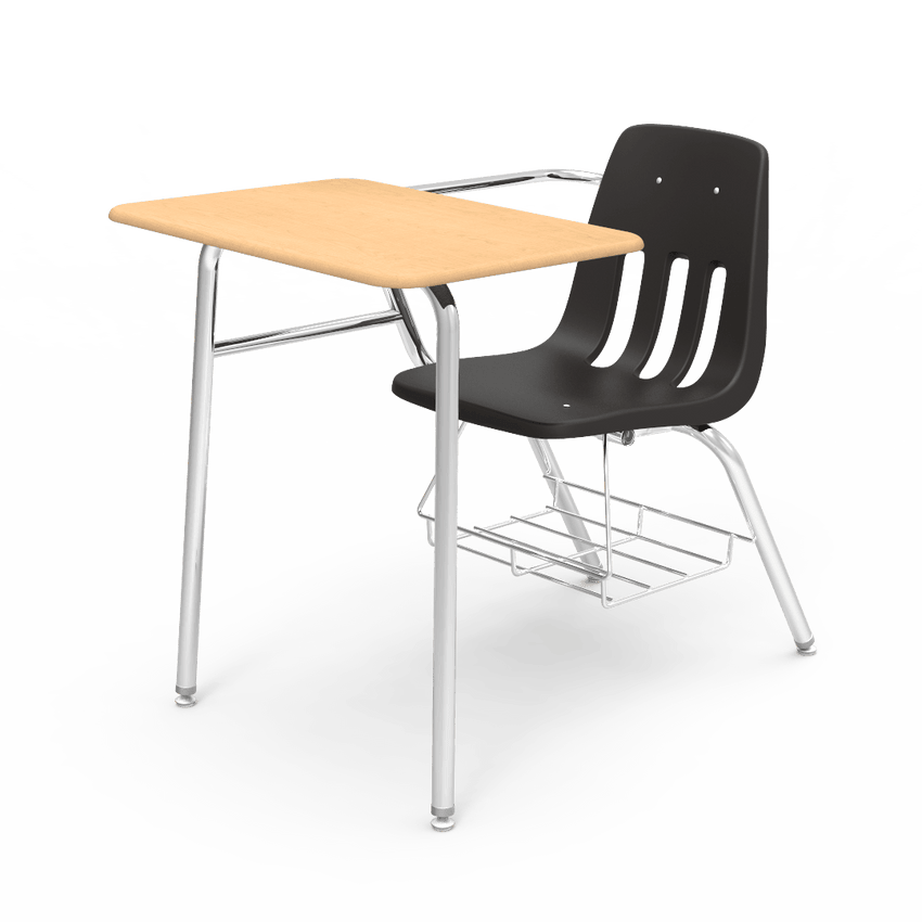 Virco 9400BRM Student Combo Desk with 18" Seat, 18" x 24" High-Pressure Hard Plastic Top, Bookrack for School and Classrooms - SchoolOutlet