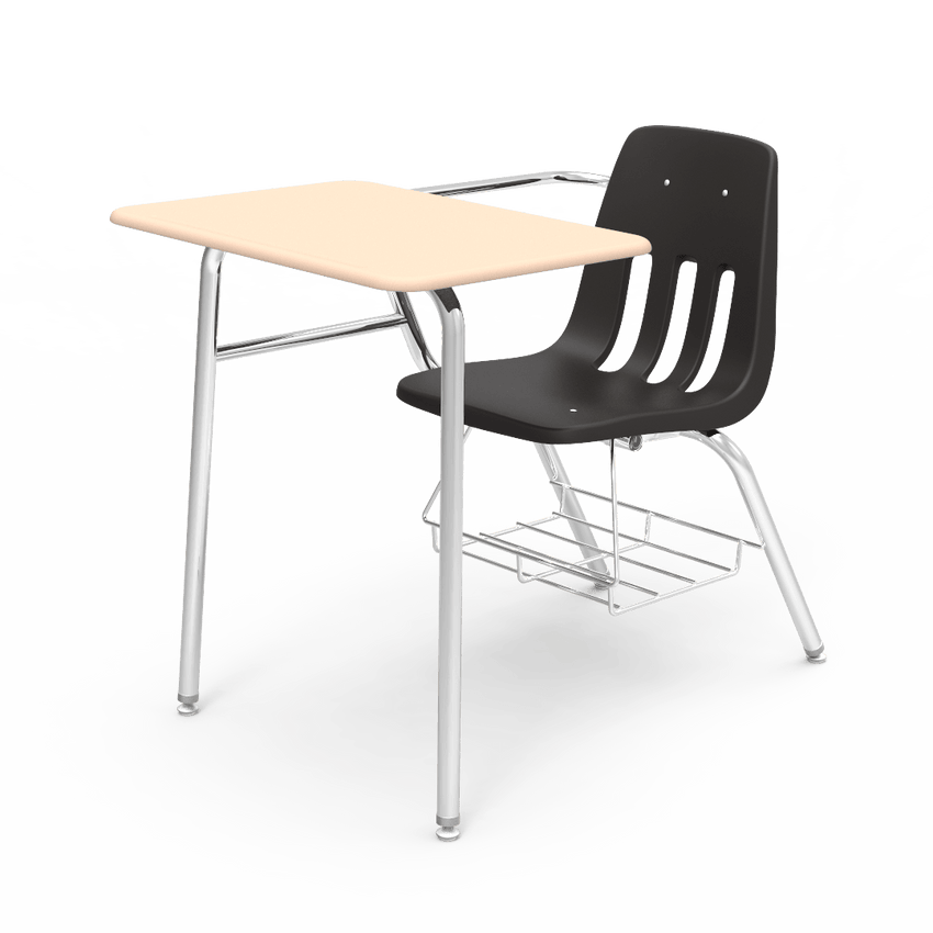 Virco 9400BRM Student Combo Desk with 18" Seat, 18" x 24" High-Pressure Hard Plastic Top, Bookrack for School and Classrooms - SchoolOutlet